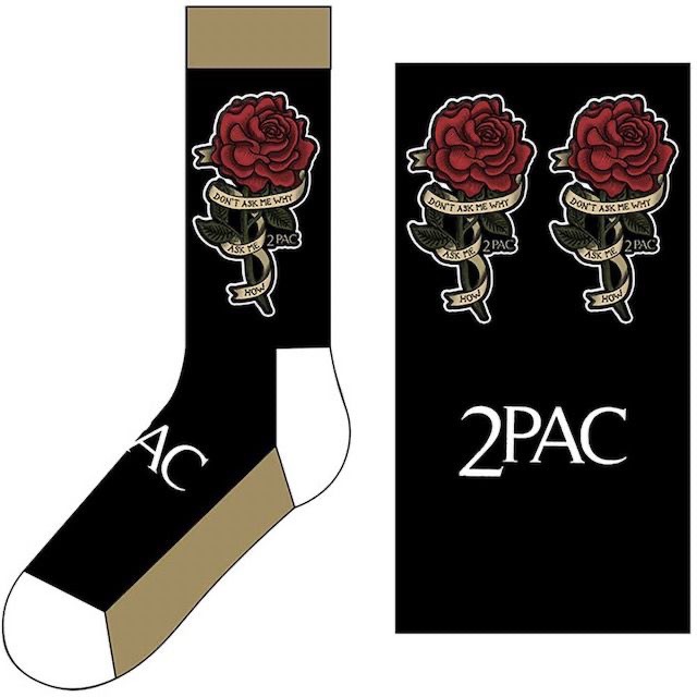 Rock Socks 552 Tupac roses