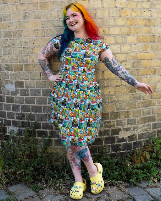 Jurk 171 Tarot Dino dress Run & Fly